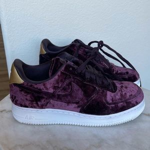 Nike Air Force 1 velvet dark plum Size 9